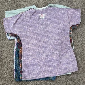 Size small scrub tops